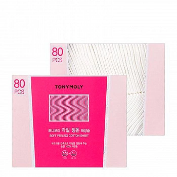 Хлопковые диски 80 шт Soft Peeling Cotton Sheet