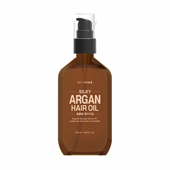 Масло для придания волосам объема Silky Argan Hair Oil 01
