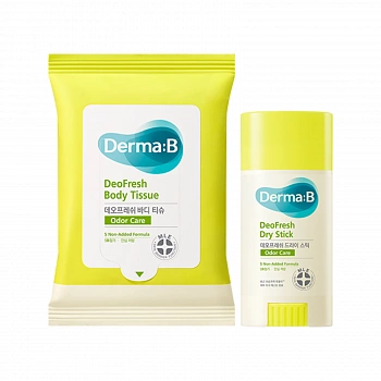 Дезодорирующие салфетки для тела + Дезодорант DeoFresh Body Tissue & DeoFresh Dry Stick